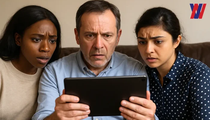 Pessoas vendo algo perturbador-com logo